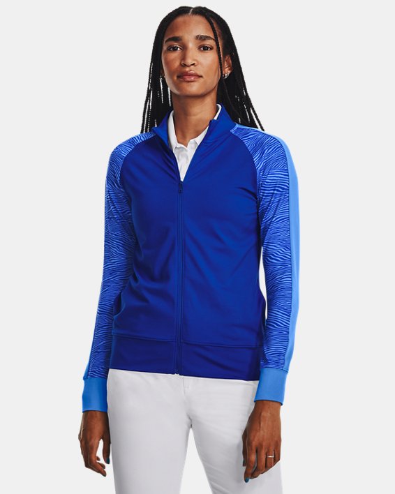 UA Storm Midlayer mit durchgehendem Zip für Damen, Blue, pdpMainDesktop image number 0